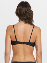 Volcom Simply Seamless Vneck Bikini Top - Black